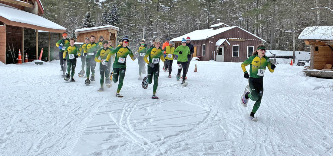 Jingle Bell 5K Snowshoe race held